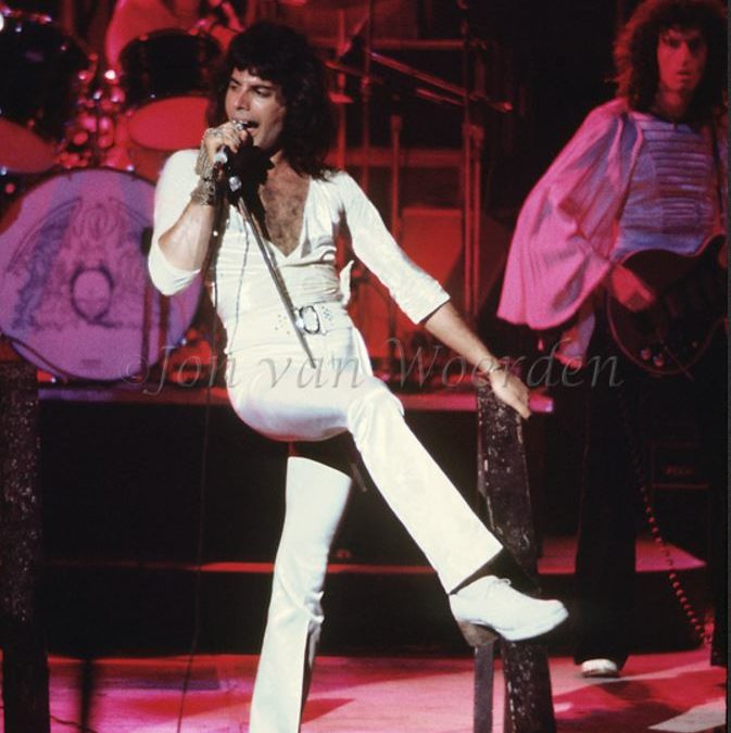 Freddie Mercury and Queen at Marine Stadium, March 19, 1975